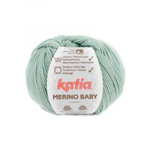 laine fil merinobaby tricoter merino extrafine vert pale automne hiver katia 97 ptd