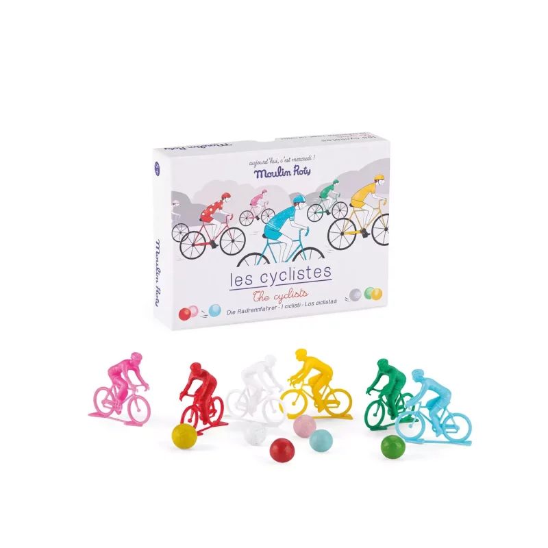 jeu de 6 cyclistes avec billes