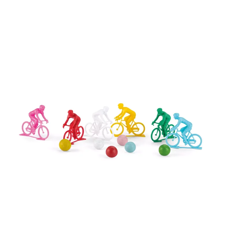 jeu de 6 cyclistes avec billes