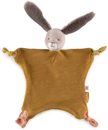 Featured image for “Doudou lapin ocre Trois petits lapins”