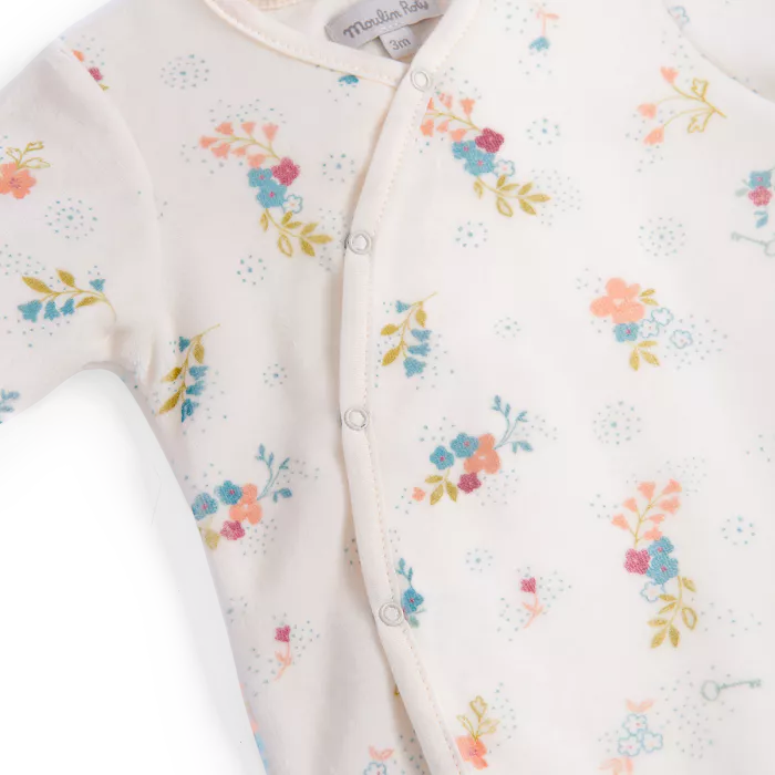 pyjama en velours fleurs la petite école de danse
