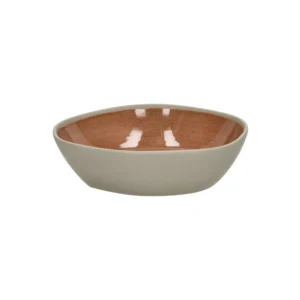 primeval bol à soupe porcelaine l 18,5 x w 18 x h 4,8 cm terracotta